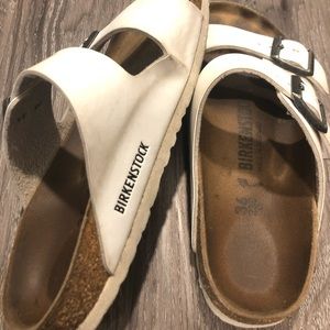 White Birkenstock’s Size 7